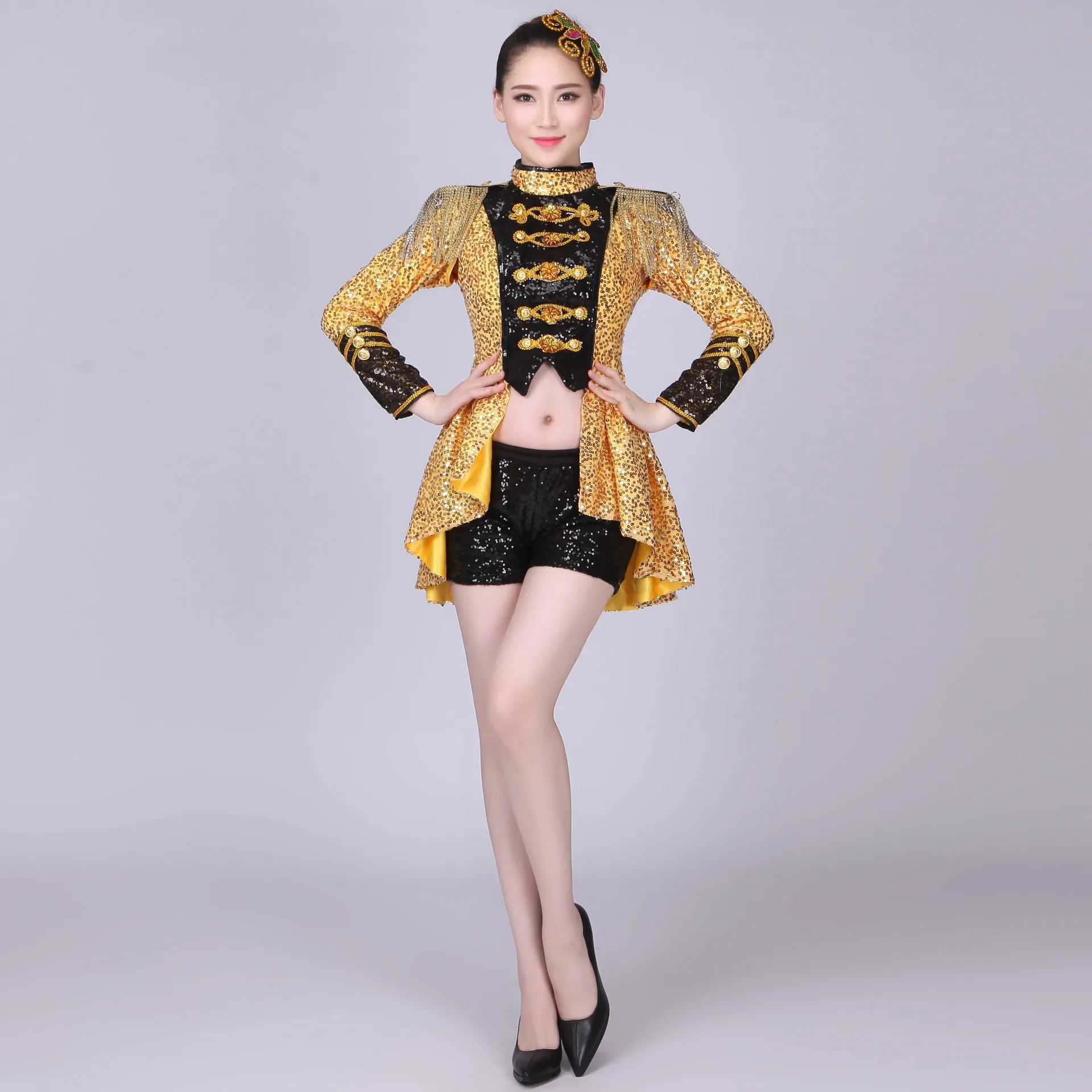 Горячая джазовый танцевальный костюм современный для взрослых Ds ночной клуб