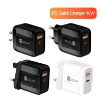 18w pd charger black accessories parts consumer electronics qc3 0 fast charging mobile phone charger type c
