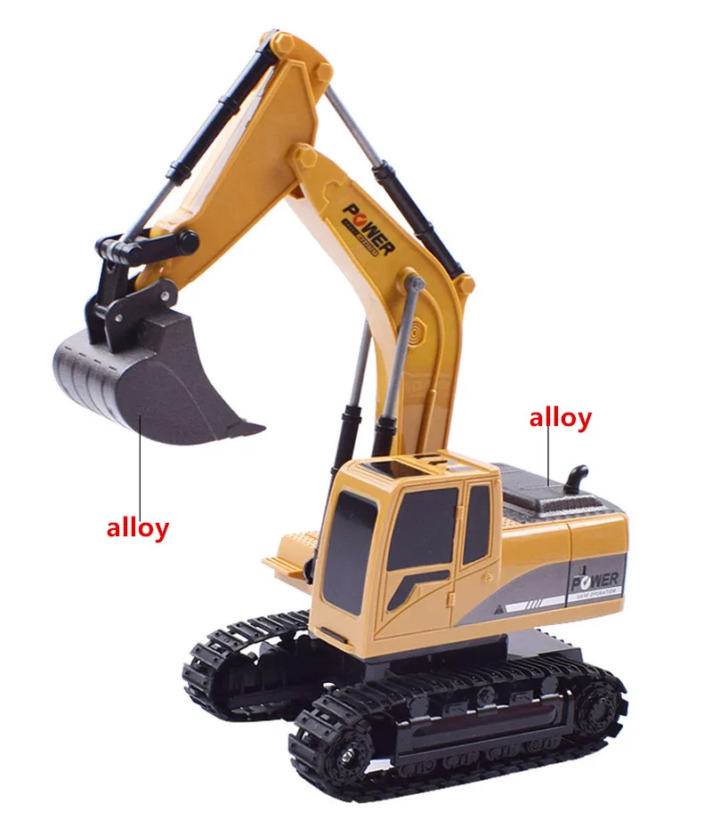 Радиоуправляемый экскаватор игрушка с дистанционным управлением инженерное