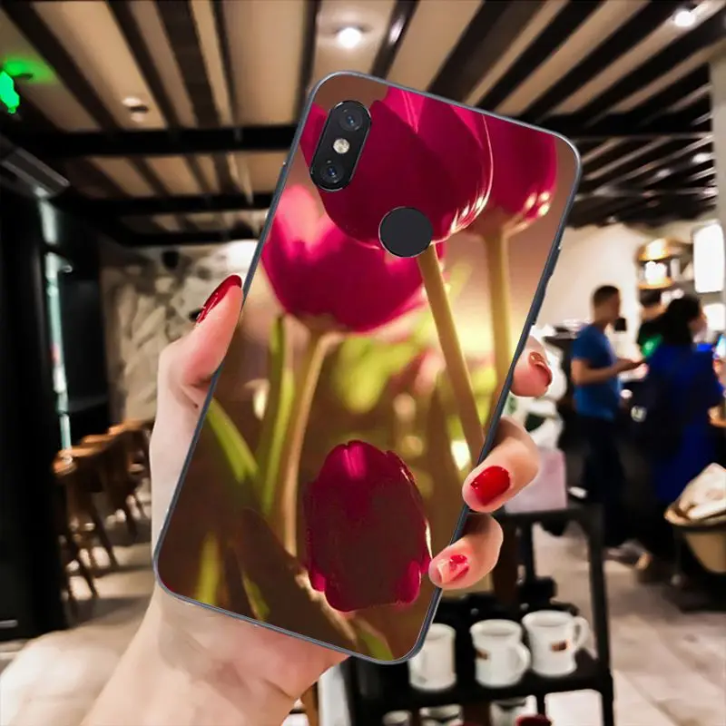 Maiyaca чехол для телефона с цветком тюльпана Xiaomi mi5 6 A1 A2 Lite Mi9 9SE mi8lite 8explorer Pocophone F1 |