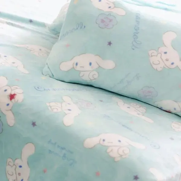 

Плюшевое одеяло в стиле аниме Cinnamoroll, милые фланелевые одеяла, простыня, детское одеяло, покрывало для дивана, самолета, украшение постельно...