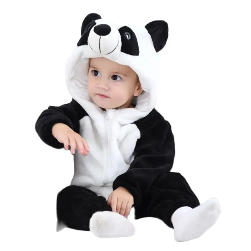

Winter Baby Rompers Panda Newborn Clothes Baby Girls Boys Romper Infant Clothing Flannel Jumpsuit Toddler Baby's Sets 0-2 Years
