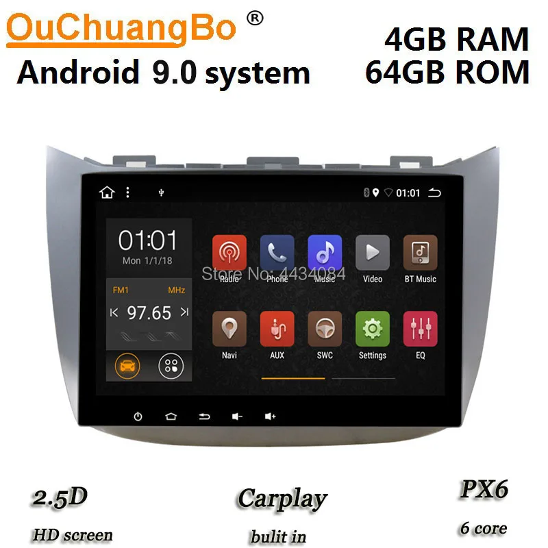 Автомобильный аудио плеер Ouchuangbo PX6 радио для Haima M3 2013 2015 поддержка 6 ядер Wi Fi BT USB swc
