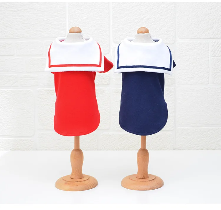 Новейшая Одежда для собак на осень и зиму одежда в морском стиле двухногая