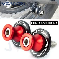 motorcycle swingarm spools rear stand screws sliders cnc aluminum accessories for yamaha yzf r7 yzf r7 yzfr7 2021 2022