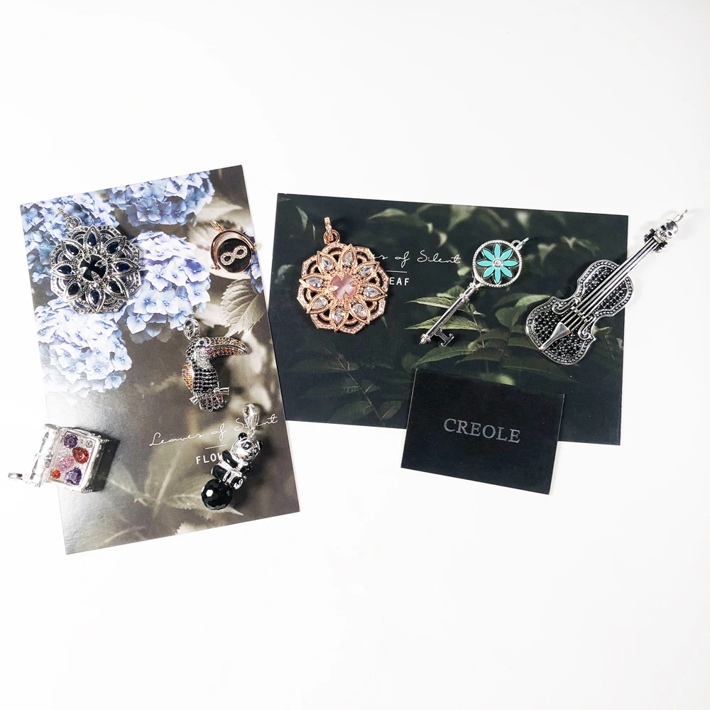 Цепочка с подвеской в виде ключа Лотос вечность Тукан панда сокровище скрипка