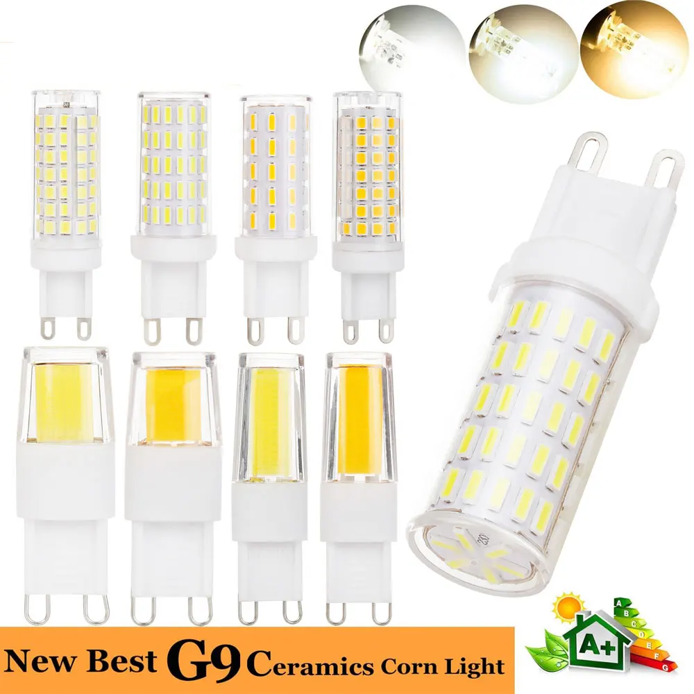 Светодиодный силиконовый Керамика лампочки Кукуруза G9 3W 4W 5W 6W SMD 4014 2835 2508 заменить