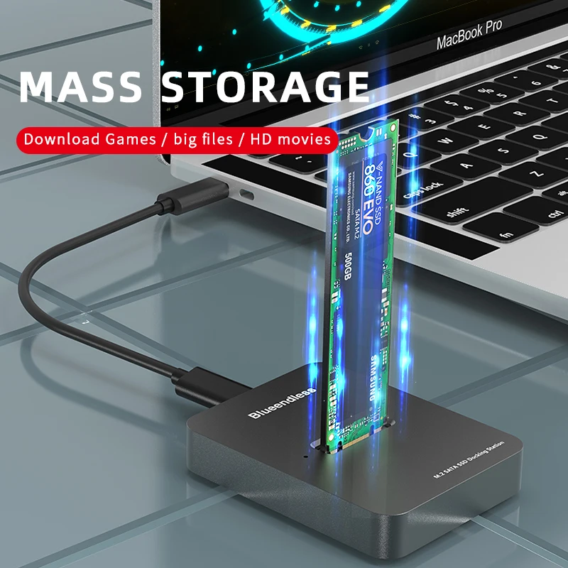 Рисунок 3 - Blueendless Dual bay SSD m.2 чехол usb 3