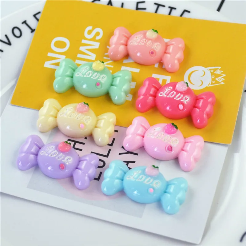 7 видов цветов Конфета из смолы Diy аксессуары для безделушек глиняные амулеты