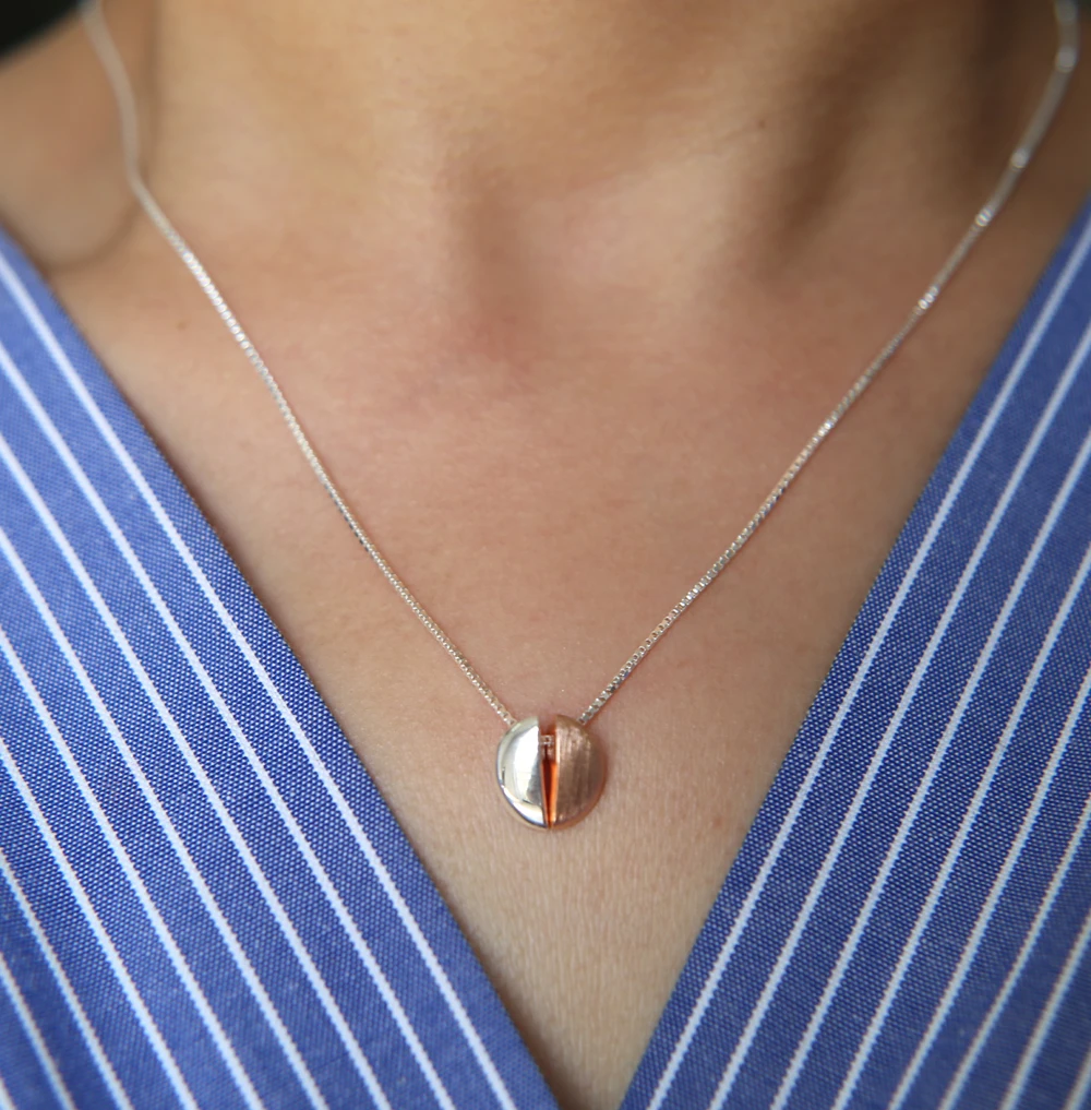 Цепочка из серебра 925 пробы с подвеской шариком|Ожерелья| |