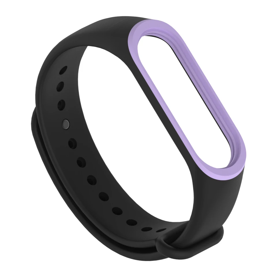 Ремешок силиконовый для Mi Band 3 двухцветный смарт браслет mi band 4 аксессуары Xiaomi