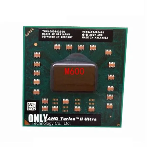 Оригинальный двухъядерный мобильный процессор AMD Turion II M600 TMM600DBO23GQ 2 4G 2M M620 latop