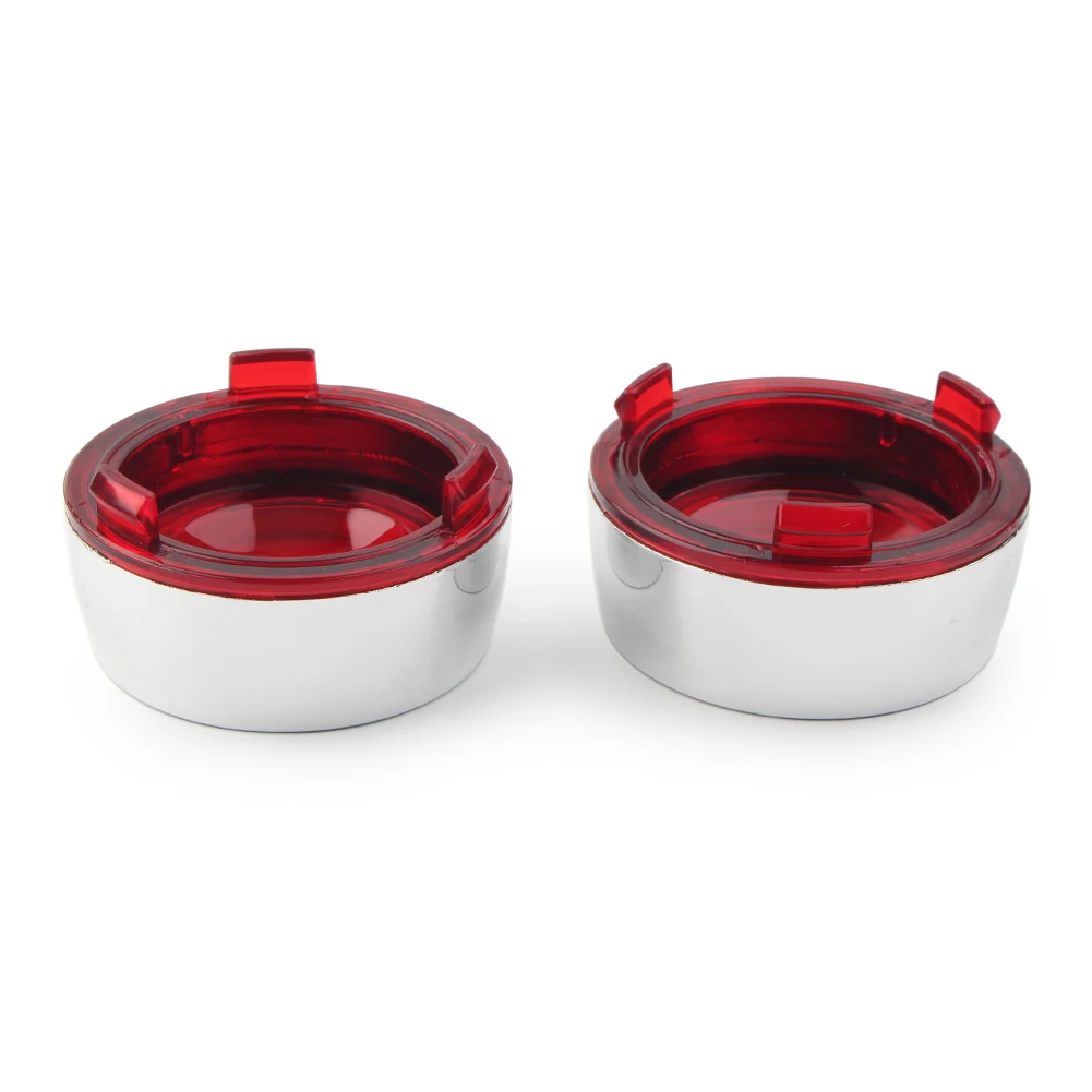 Лампа указателя поворота в стиле мотоцикла с козырьком хромированная кольцевая