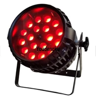 2pcs led par outdoor 18x 10w rgbw 4in1 dmx led par can with zoom ip65 stage lighting