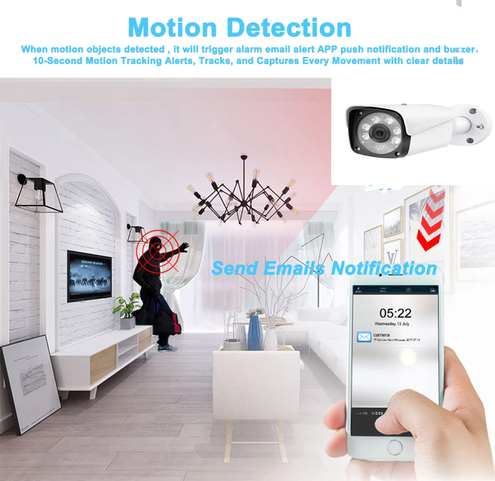 IMPORX 8CH 5MP PoE камера безопасности Системы комплект H.265 IP Камера открытый