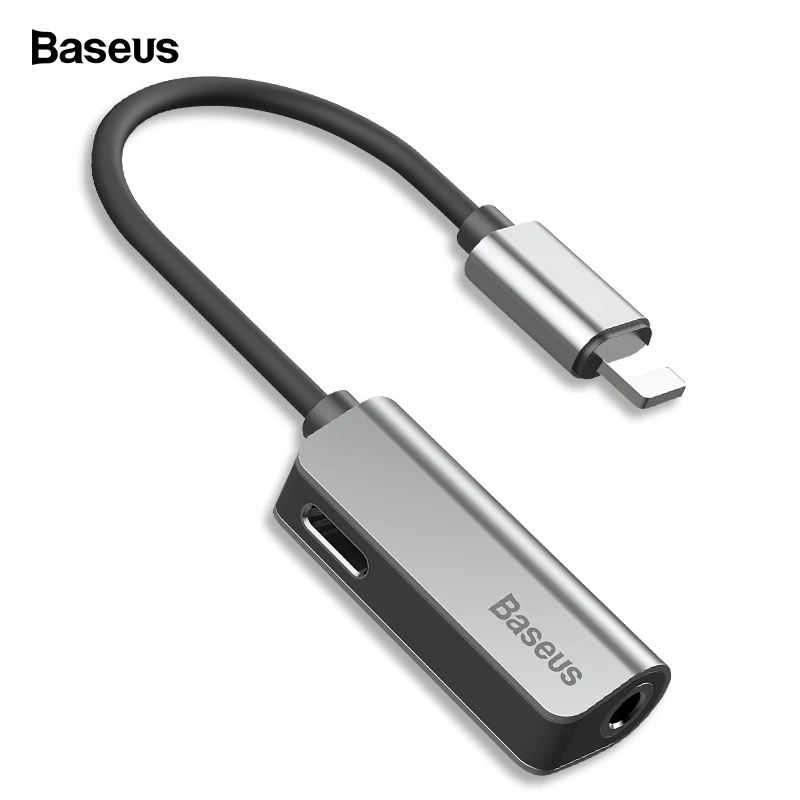 Baseus Aux аудио для Lightning до 3,5 мм разъем наушников OTG адаптер для iPhone 11 Pro Xs Max Xr X 8 7 сплиттер
