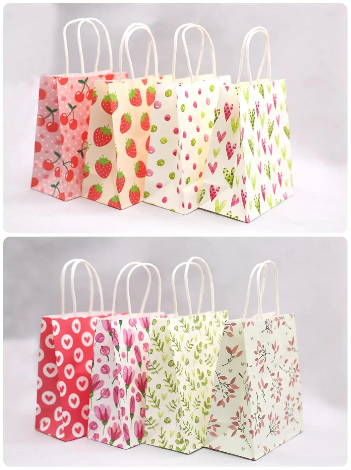 Подарочный пакет из крафт бумаги с ручкой 5 шт./лот|Подарочные сумки и упаковка| |