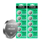Литиевая батарея CR1220 CR 1220 ECR1220 GPCR1220 BR1220 LM1220 DL1220 3 в для часов, 2 карты10 шт.
