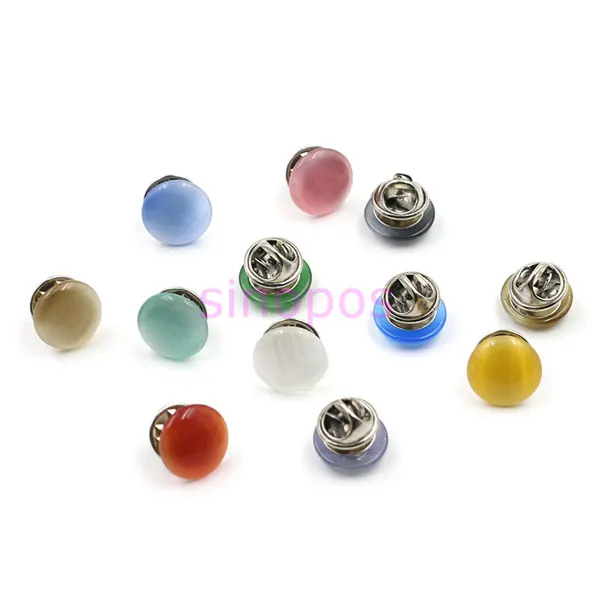 10 шт. женская блузка с защитой от подглядывания Опаловая брошь пуговицы без швов