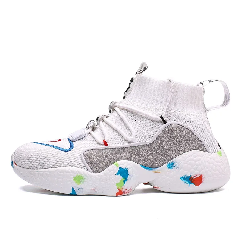 Спортивная обувь для мужчин кроссовки яркие носки спортивная Мужские дышащие