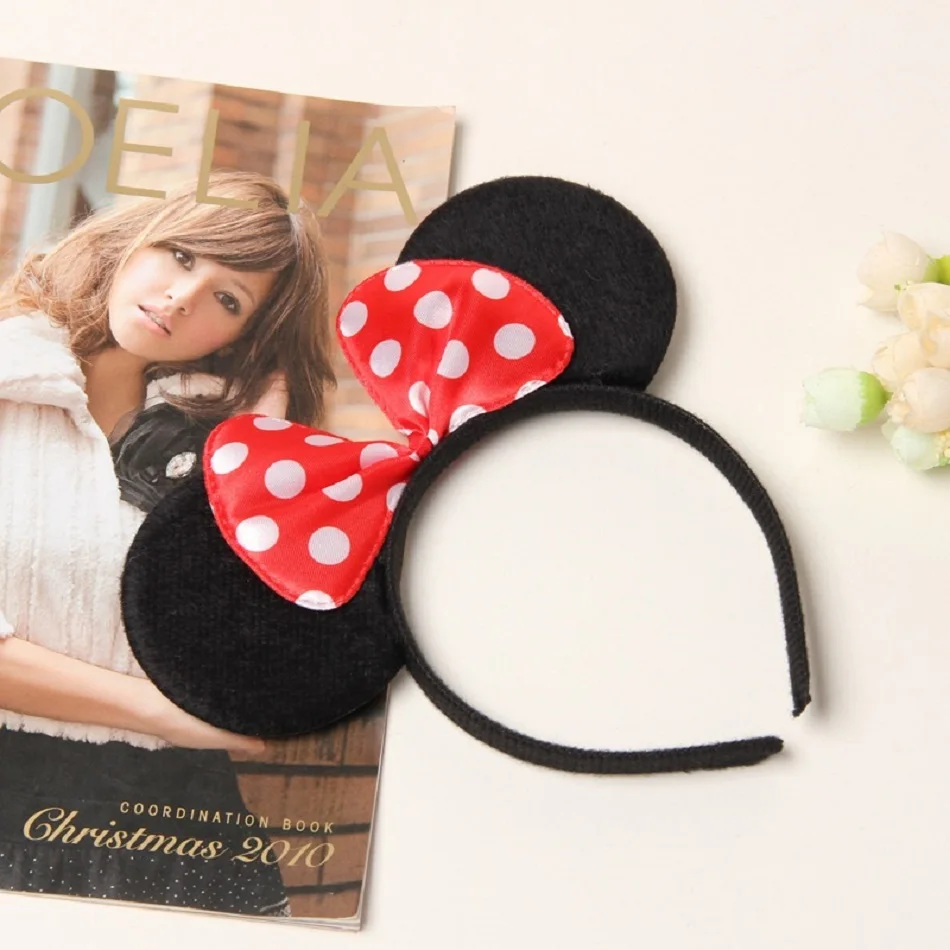 

Little Girls Mickey Minnie Headband Children Princess Party Accessories Kids Ear Hair Band for Halloween Birthday Christmas
