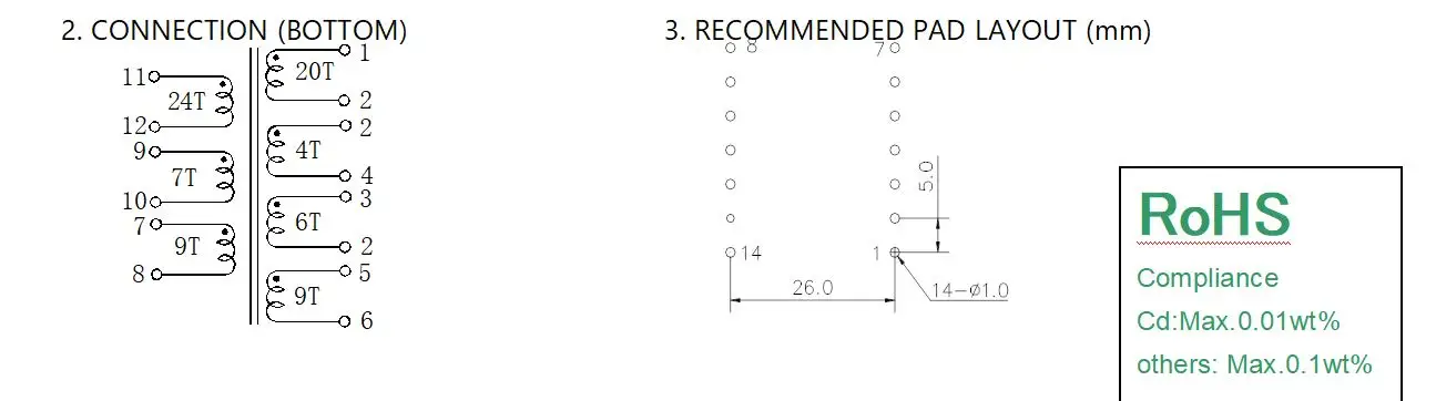 Инверторный тиристорный трансформатор ETD29 C12137/3 высокое напряжение