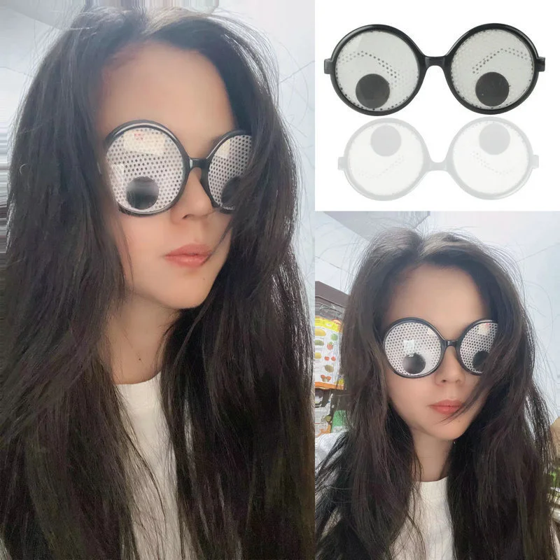 

Очки для вращения глаз, подарок, двухмерная индивидуальность, аксессуары для ночного клуба, карнавала, вечеринки, косплея, одежда, аксессуар...