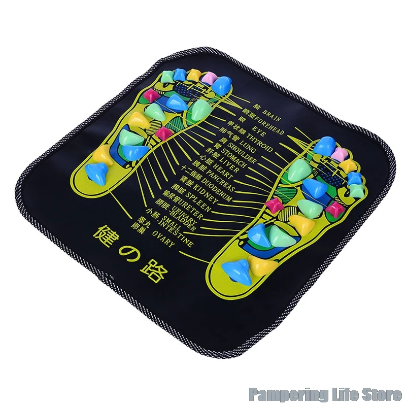 

Reflexology Walk Stone Foot Leg Pain Relieve Relief Walk Massager Mat Health Care Acupressure Mat Pad Massageador