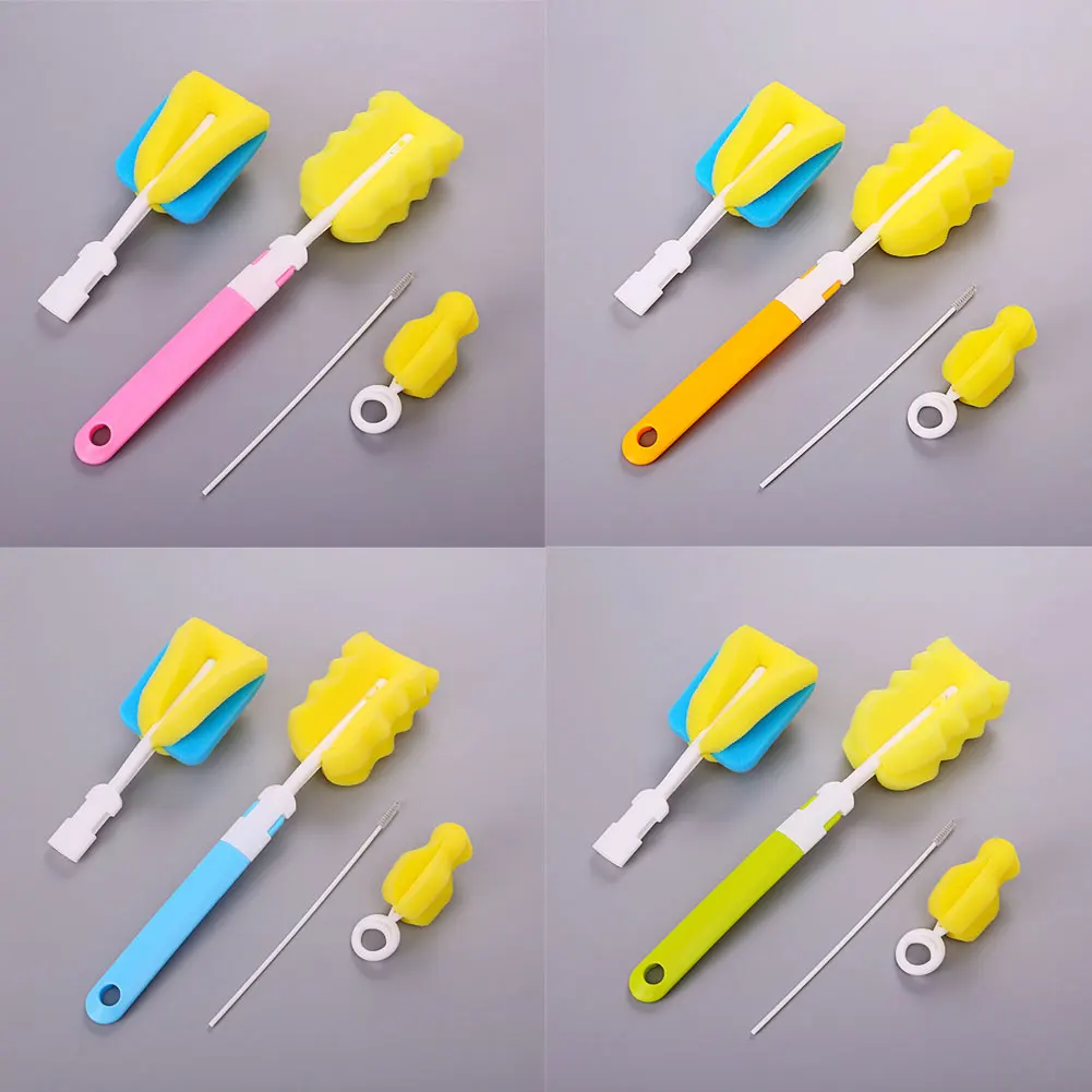 4 шт./компл. практичная портативная губка для новорожденных бутылочка молока