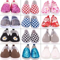 7cm doll sequin canvas shoes boots baby doll shoes for 18 inch american43cm baby new born doll accessories generation girltoy