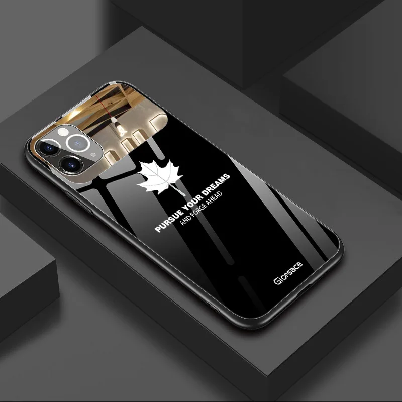 

For apple 12 following from maple leaf mirror 12 mini personality popular logo 11 promax glass shell