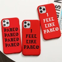 kanye omari west fashion pablo phone cases for iphone 12 11 pro max mini xs 8 7 6 6s plus x se 2020 xr red cover