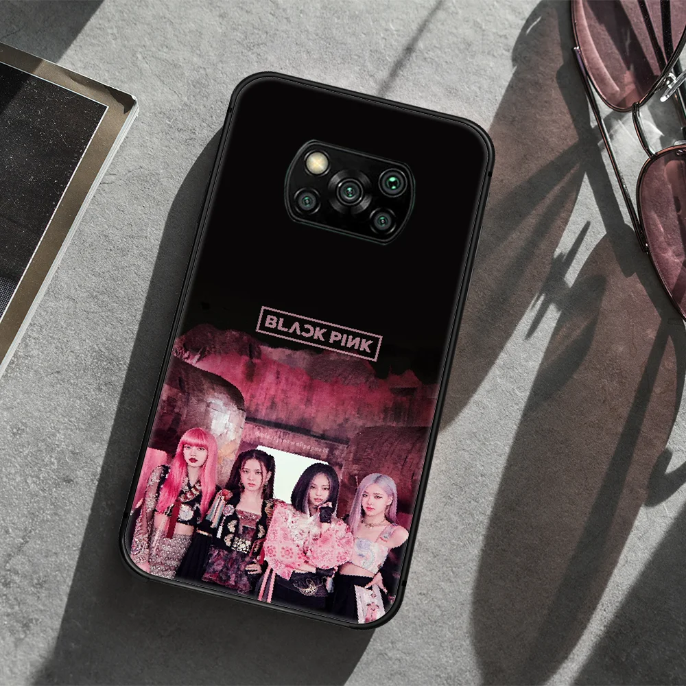 

BLACKPINKS KPOP Phone case Cover Hull For Xiaomi Mi A2 A3 8 9 9T Note 10 Se Lite Pro black Hoesjes Luxury Cover 3D Etui Tpu Cell