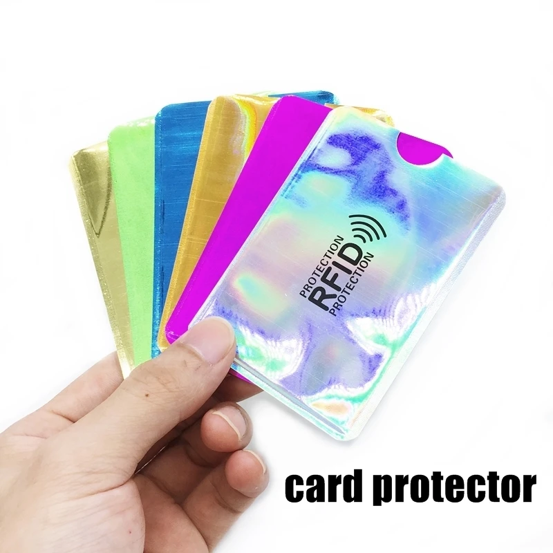 anti rfid card holder nfc blocking reader lock id bank card holder case protection metal credit card case aluminium f051 free global shipping