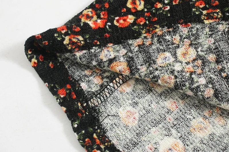 ZA женское мини платье 2019 Новая мода v-образный вырез с длинным рукавом цветочный