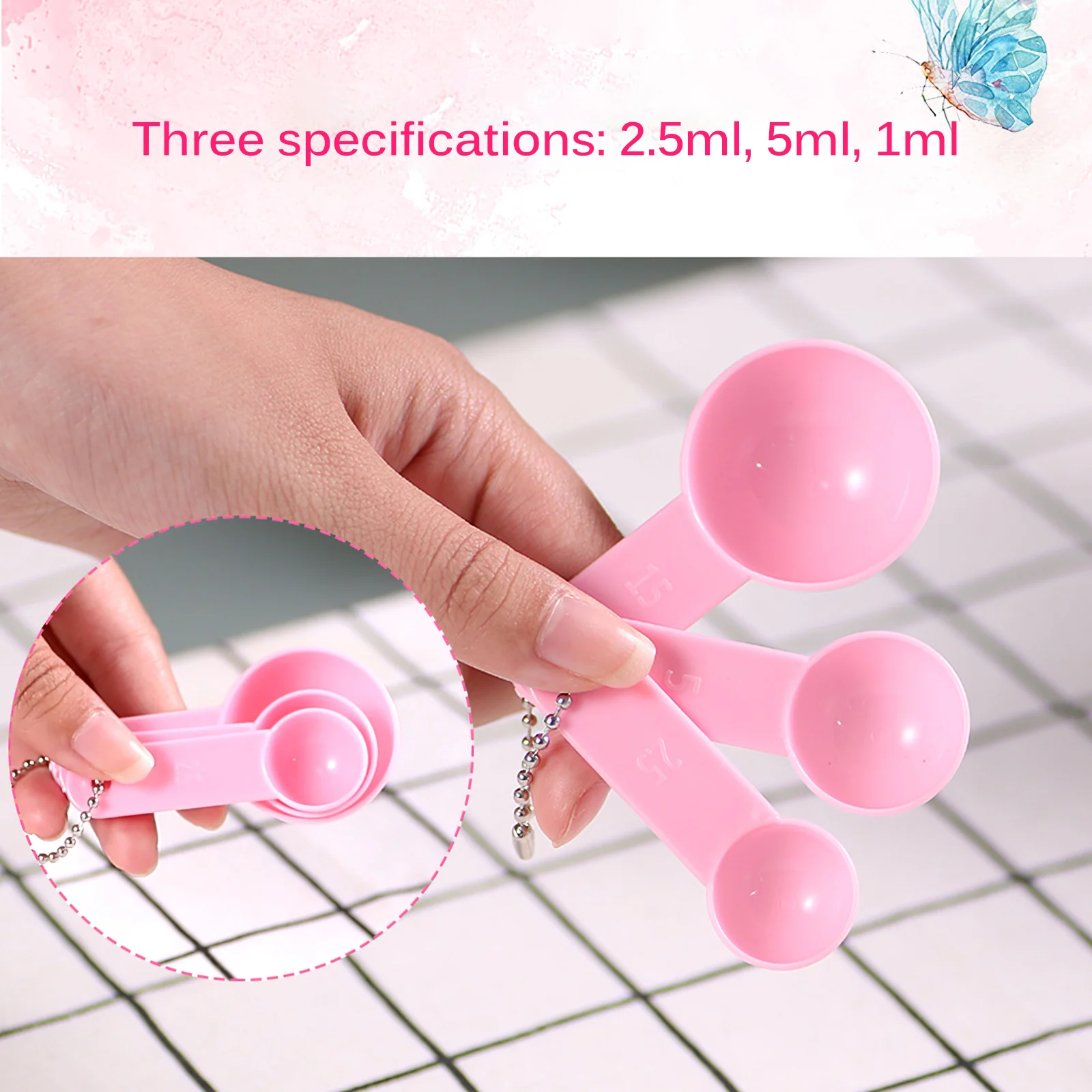 

9 in 1 Set Pink Facial Care Mask Face Mask Mixing Tool Sets Bowl Stick Brush Gauge Cleaning Mat Makeup Tools & Accessories