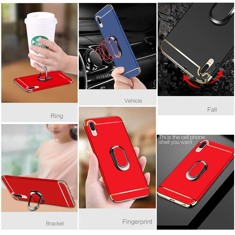 Чехол для Huawei P30 360 полная защита Жесткий ПК 3 в 1 задняя крышка Lite чехол телефона Pro