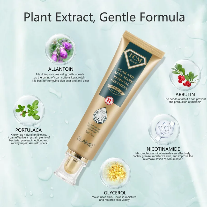 

30g Acne Scar Removal Cream Pimples Stretch Marks Face Gel Remove Acne Smoothing Whitening Moisturizing Body Skin Care
