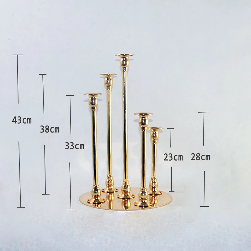 PEANDIM 5 голов/руки металлические подсвечники свадебный стол центральный стенд