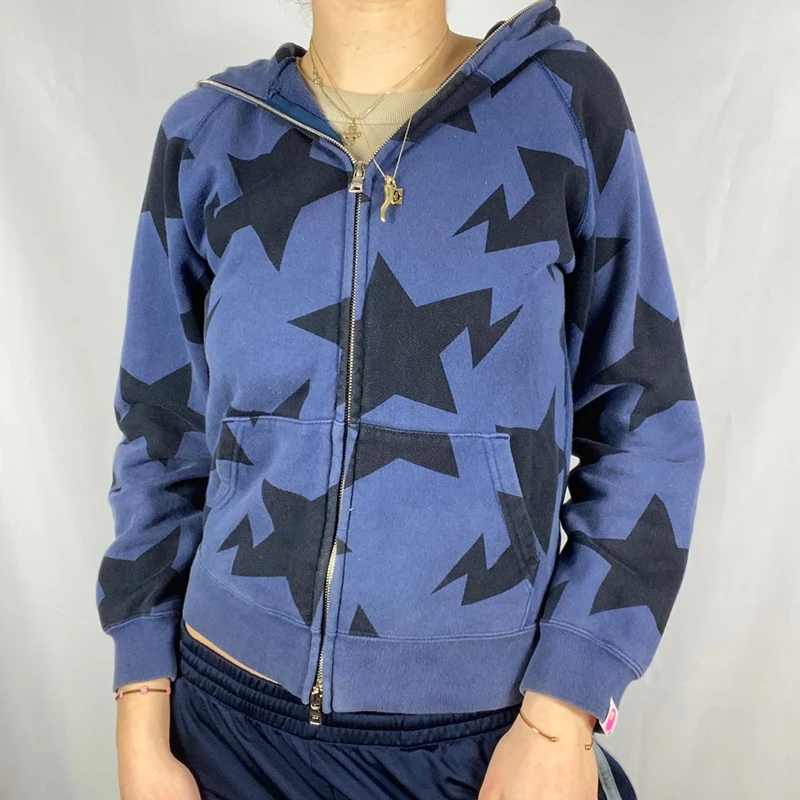 

Oversized sweatshirt gothic women's zipper fashion Harajuku hoodie streetwear Y2K jacket top women letter printing sweatshirt