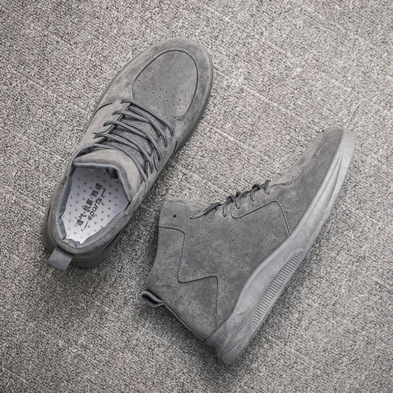 Мужские зимние ботинки кожаные ботильоны повседневная обувь высокое качество