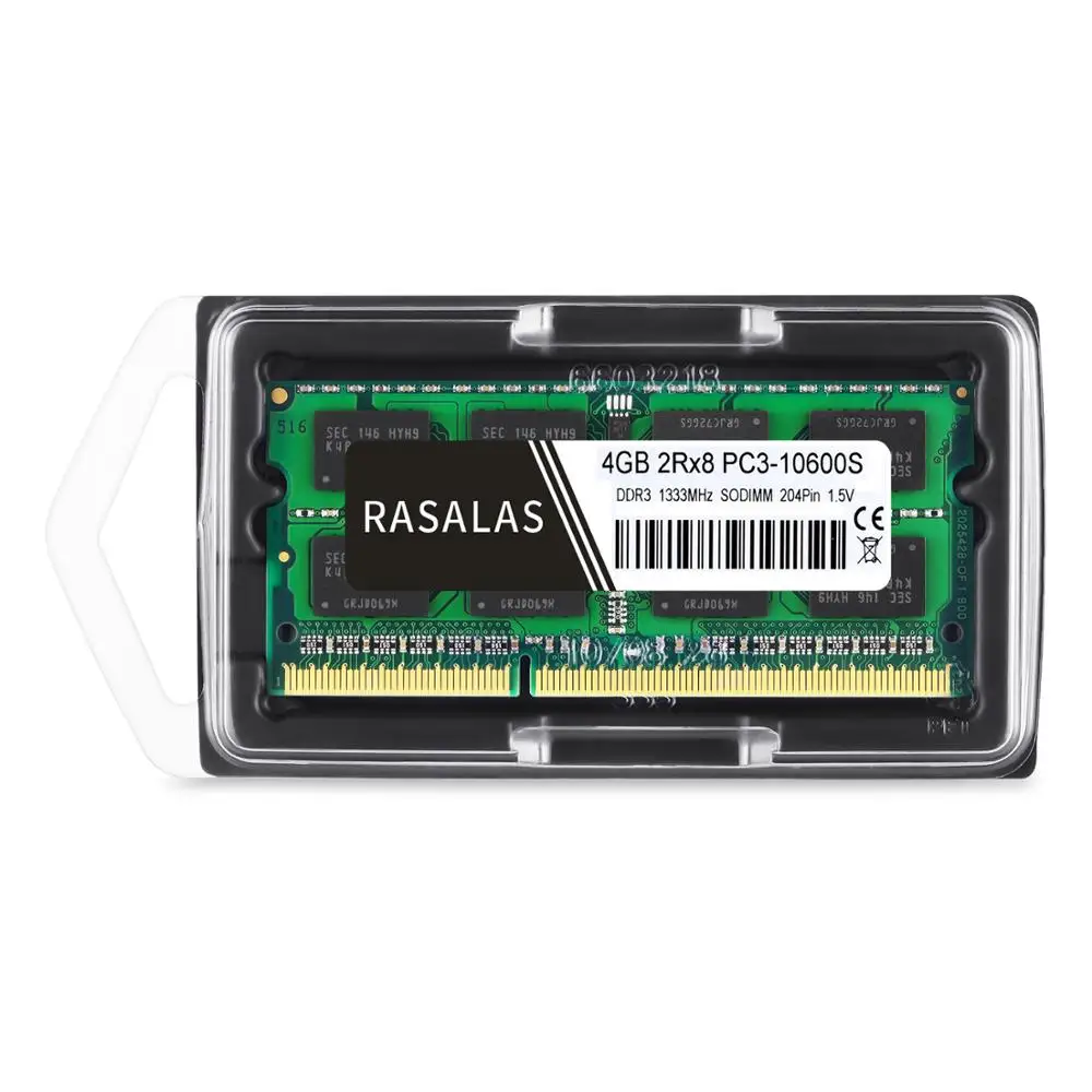 Rasalas 4 Гб 2Rx8 DDR3 1333 МГц 1 5 В ОЗУ ноутбука 204Pin память для sodimm с процессором