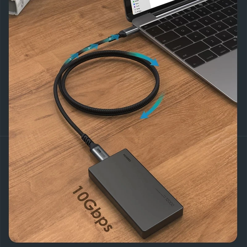 USB C к кабель для быстрой зарядки 3 1 Gen 2 100 Вт PD 20 в/5A 4K @ 60 Гц 10 Гбит/с Macbook Pro/Air DELL Xiaomi |