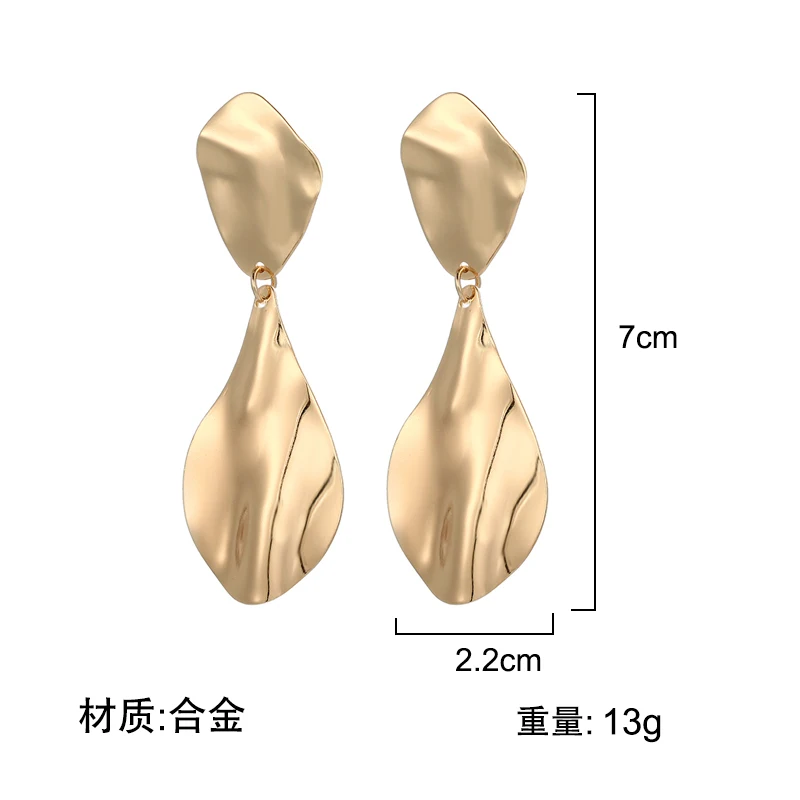 Корейские массивные Уникальные Серьги Геометрические нерегулярные