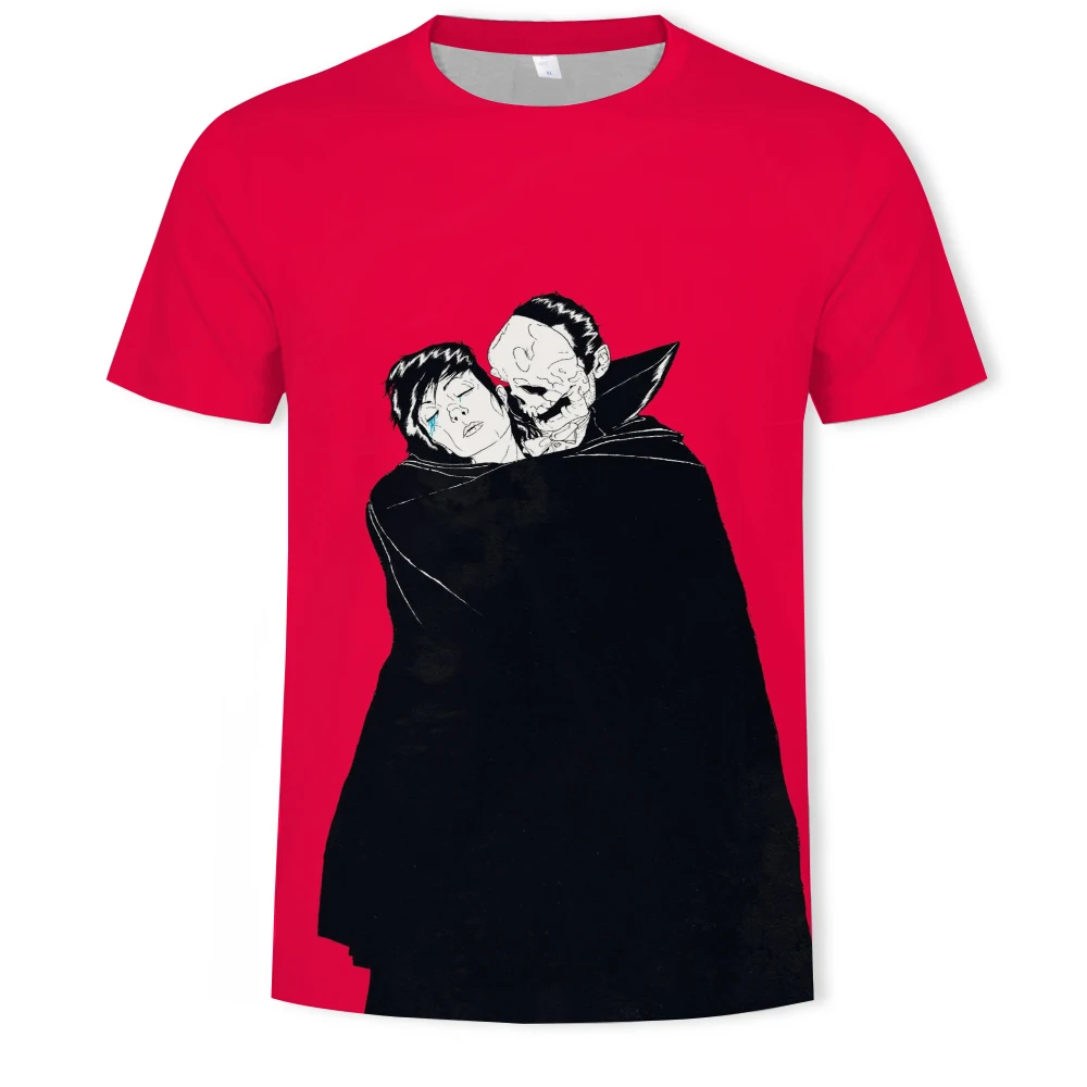 

2021 new 3D color printing summer horror hip hop style casual short sleeve T-shirt is a must-have for Saint's Day
