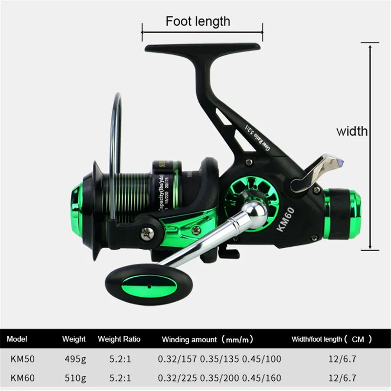 

SHIKAWA Fishing Reel All Metal Spool Spinning Reel 8KG Max Drag Stainless Steel Handle Line Spool Saltwater Fishing Accessories