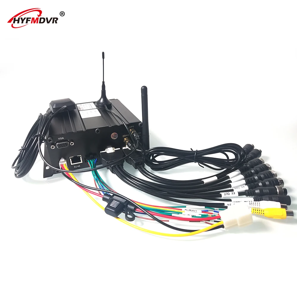 HYFMDVR 6CH H.264 SD карта + HDD видео рекордер с gps/wifi/3g Мобильный DVR грузовик/автобус/такси |