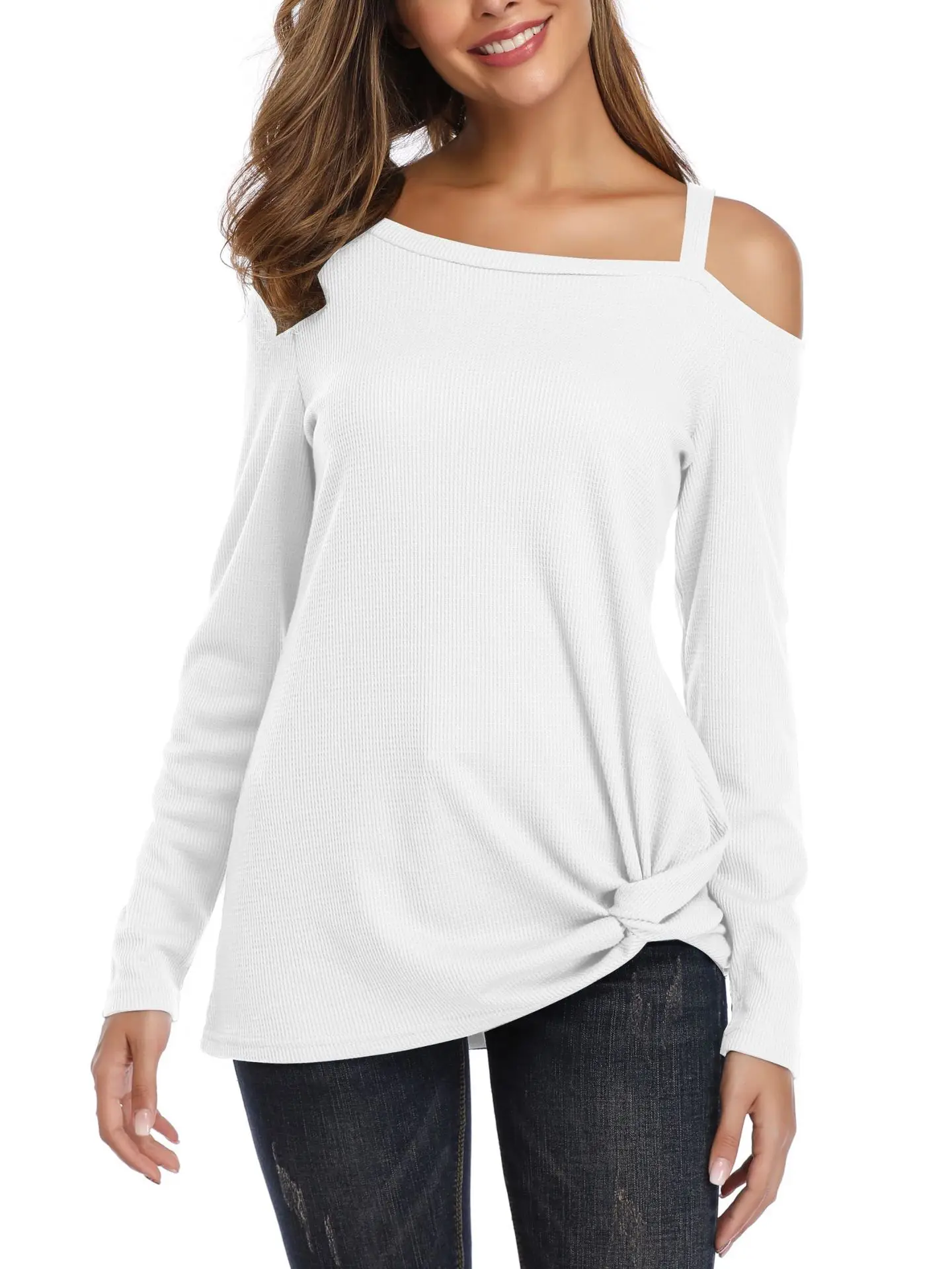 Женская футболка без бретелек однотонные вафельные топы сексуальное нижнее