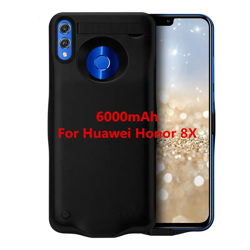 Black for Honor 8X NTSPACE ультра тонкая батарея зарядное устройство Чехлы для huawei Honor 8X Max резервного питания банк зарядки чехол для huawei Honor 8X power Case - Цвет: Black for Honor 8X