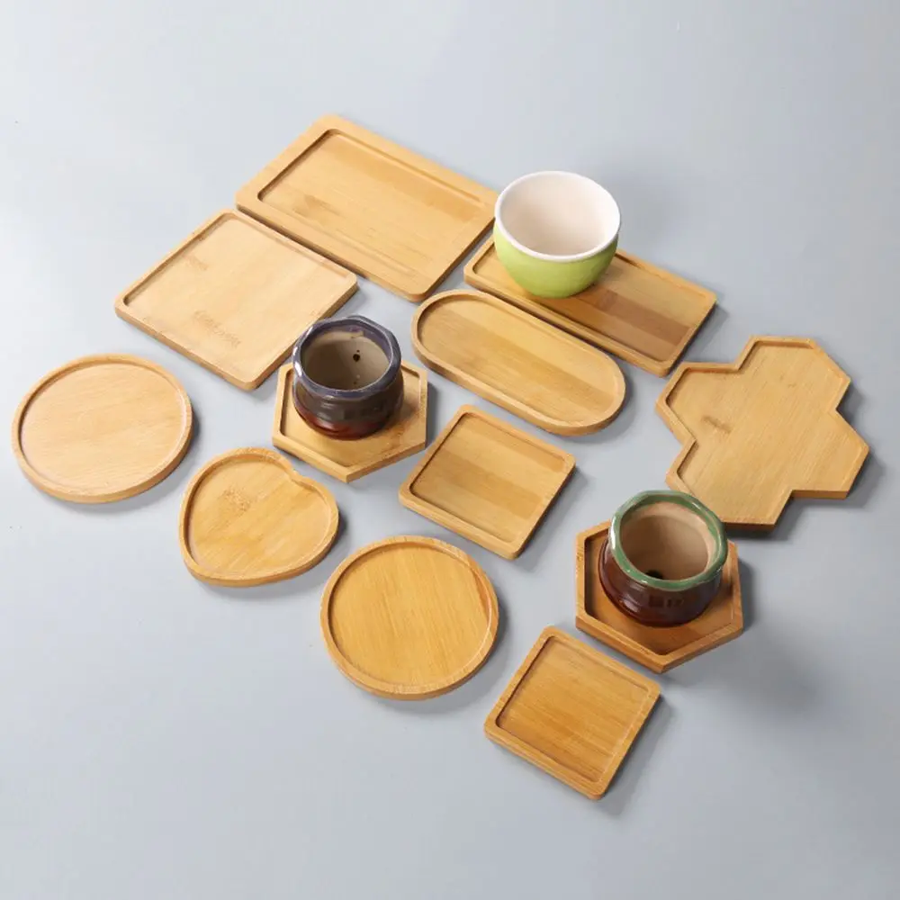 Садовые подставки для кастрюль шестиугольный прямоугольный поднос из бамбука и